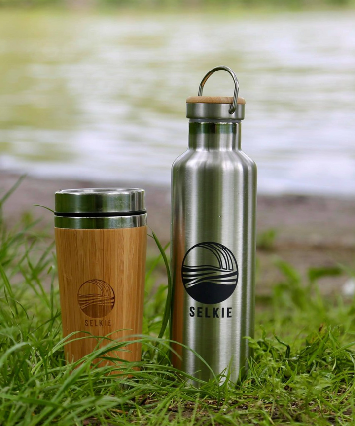 SELKIE WATER CANTEEN WITH SELKIE WAVE LOGO
