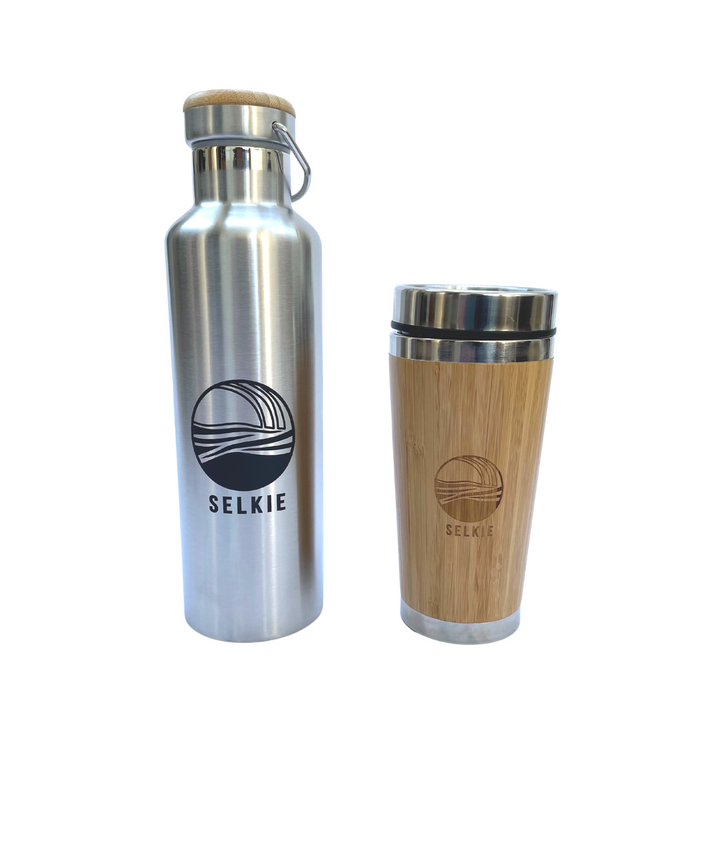SELKIE WATER CANTEEN WITH SELKIE WAVE LOGO