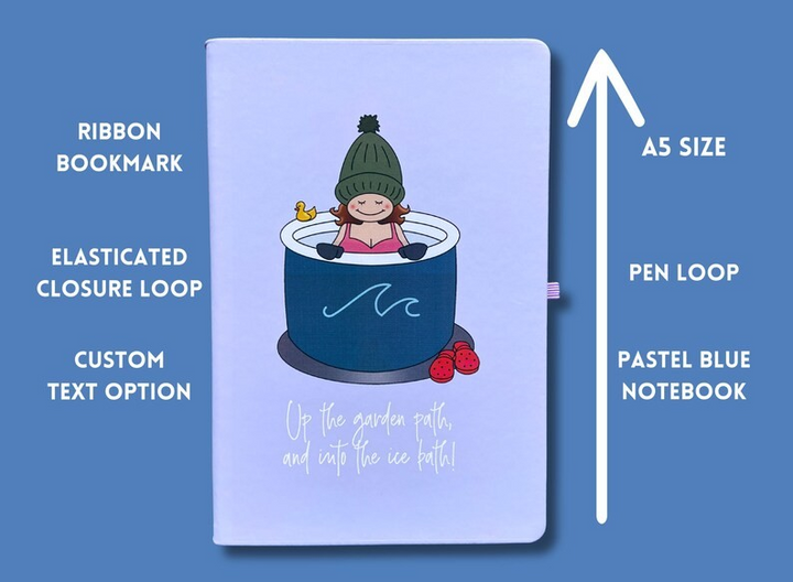 Up the Garden Path, and Into the Ice Bath A5 Mole Notebook