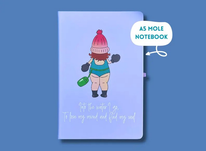 Into the Water I Go A5 Mole Notebook