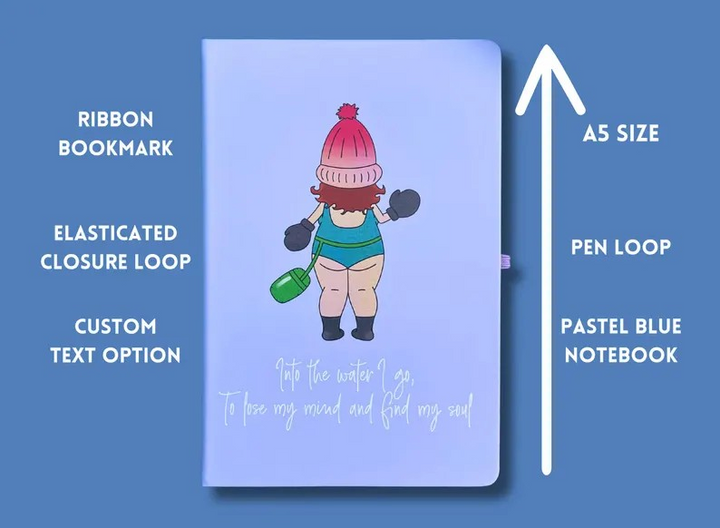 Into the Water I Go A5 Mole Notebook