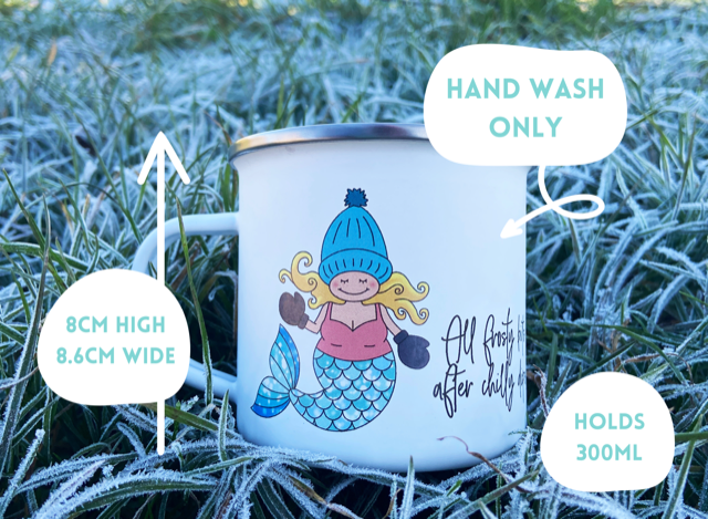 All Frosty Bits After Chilly Dips Enamel Mug