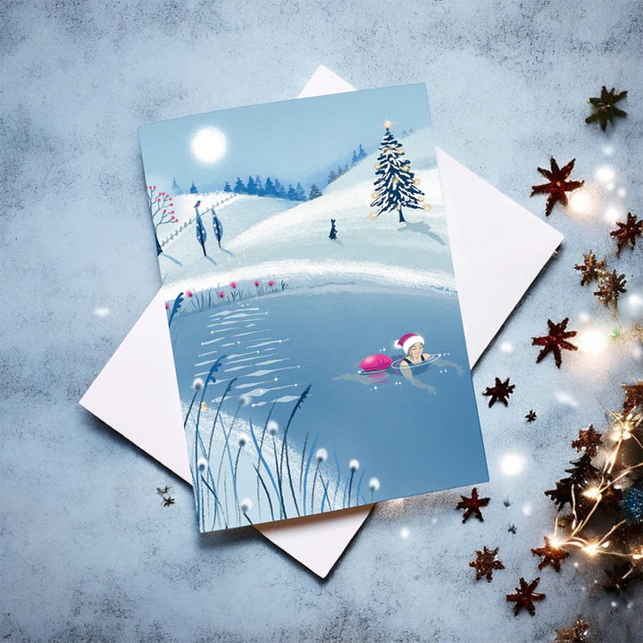 Wild Swimming Christmas Card – Tis The Season No1