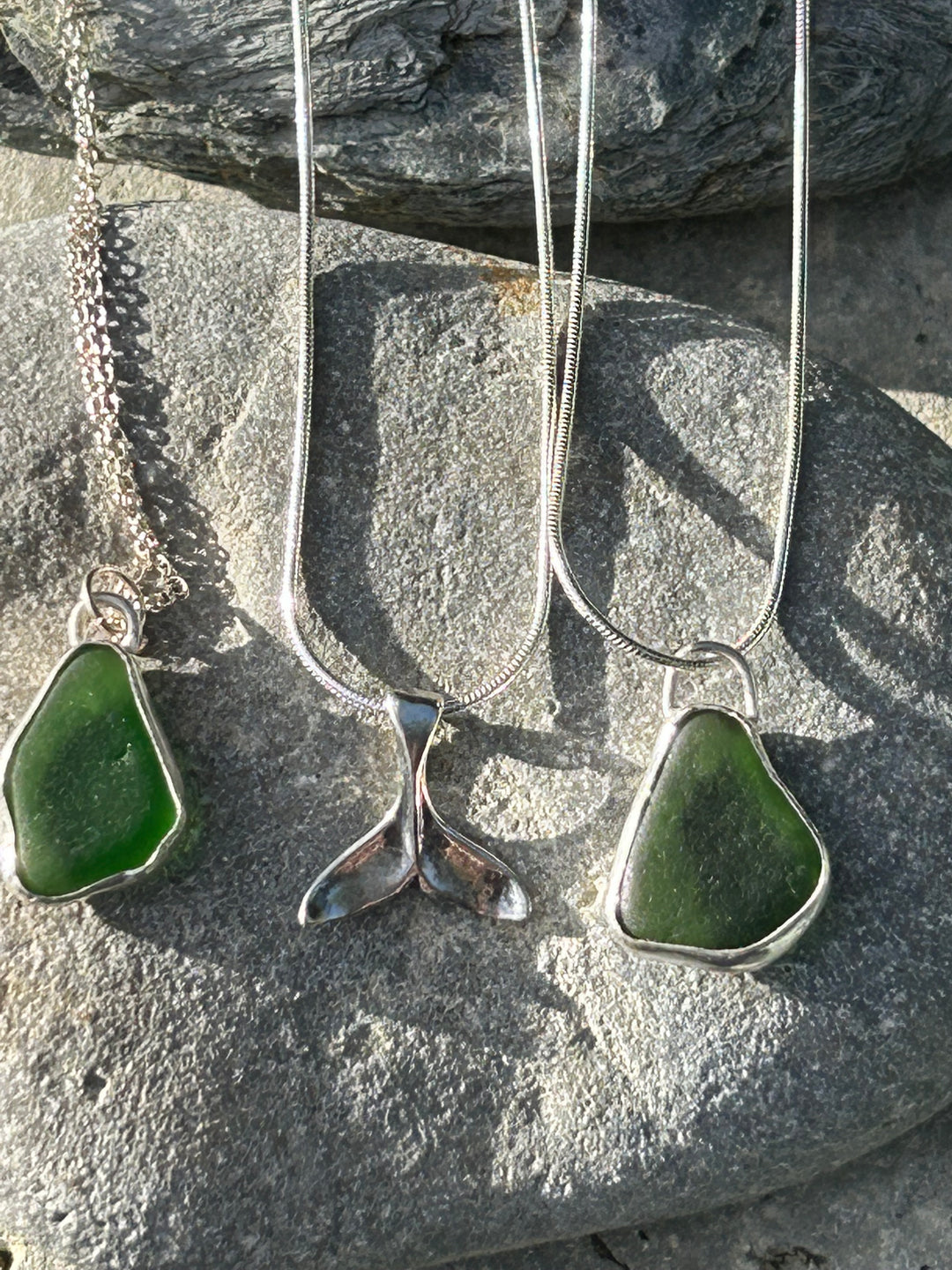 Whale Tail Silver Necklace