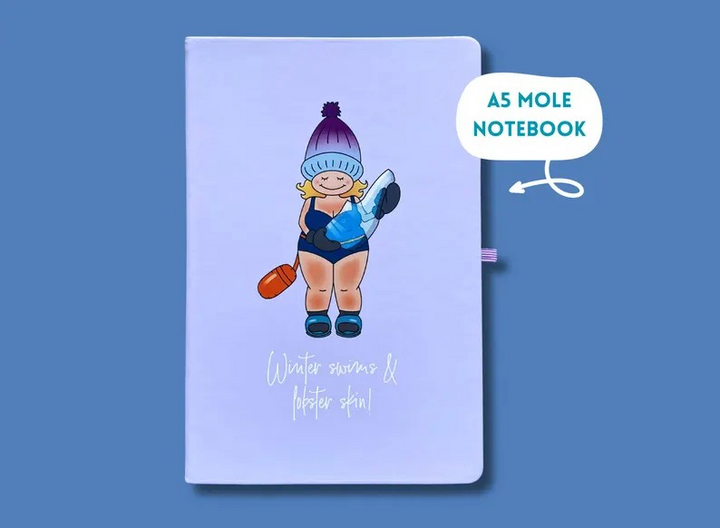 Winter Swims & Lobster Skin A5 Mole Notebook