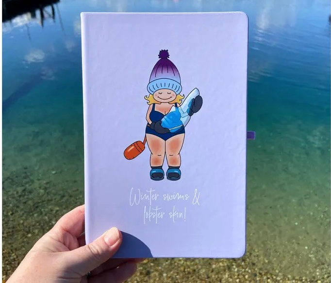 Winter Swims & Lobster Skin A5 Mole Notebook