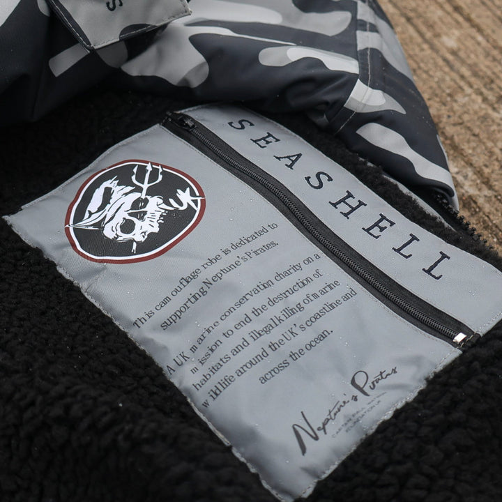 Seashell Changing Robe - Best Changing Robe Alternative - 100% waterprrof and windproof - made from 100% recycled materials