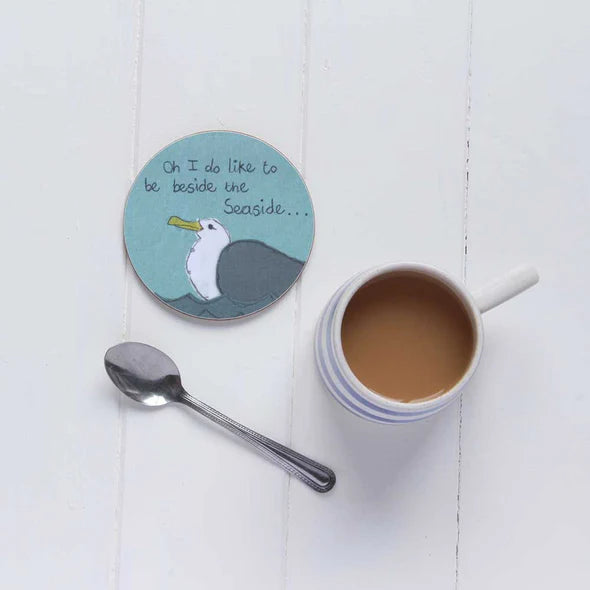 Cheeky Seagull individual Coaster