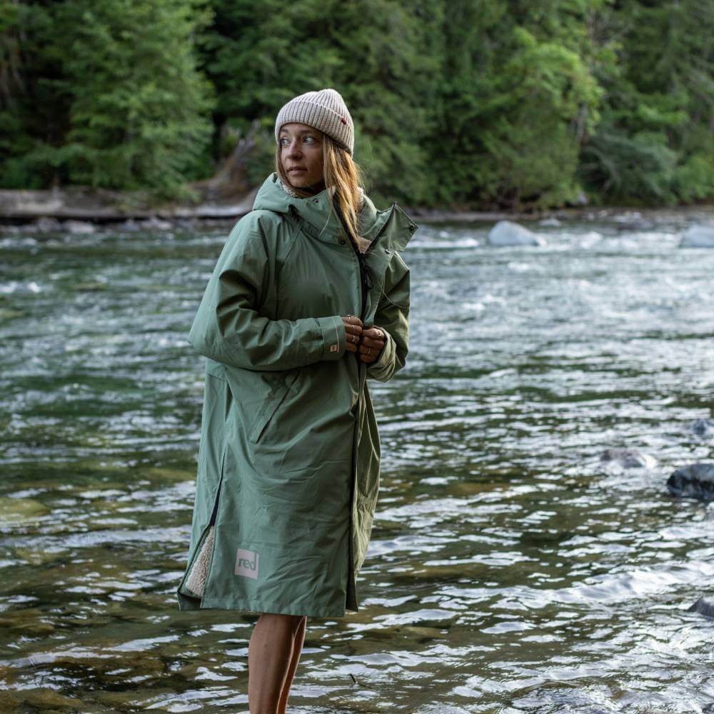 Red Women's Long Sleeve Alter Evo Waterproof Changing Robe – Sage