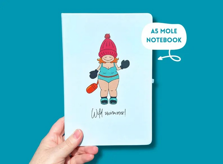 Wild Swimmer A5 Mole Notebook