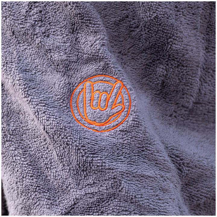 Premium British Grey Changing Robe - 100% Cotton Eco-Friendly Outdoor Towel