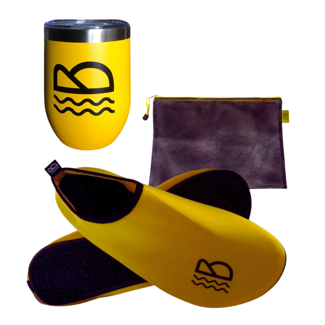 Shoes & Cup Beach Pack