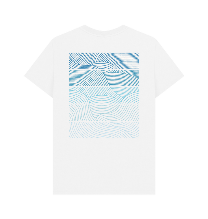 White Printed T-shirt Back