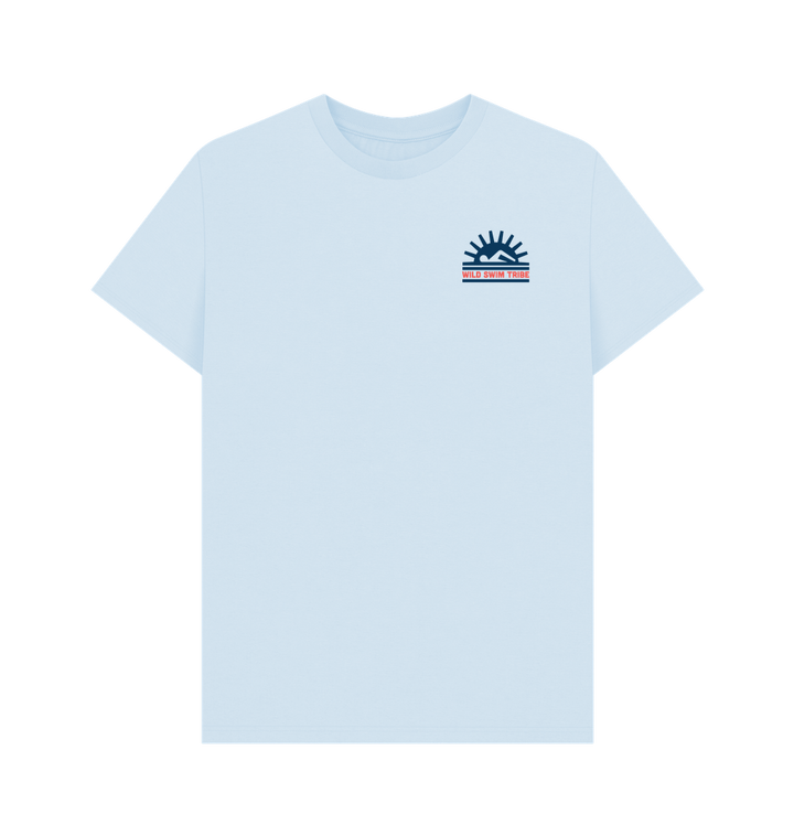 Sky Blue Printed T-shirt Front