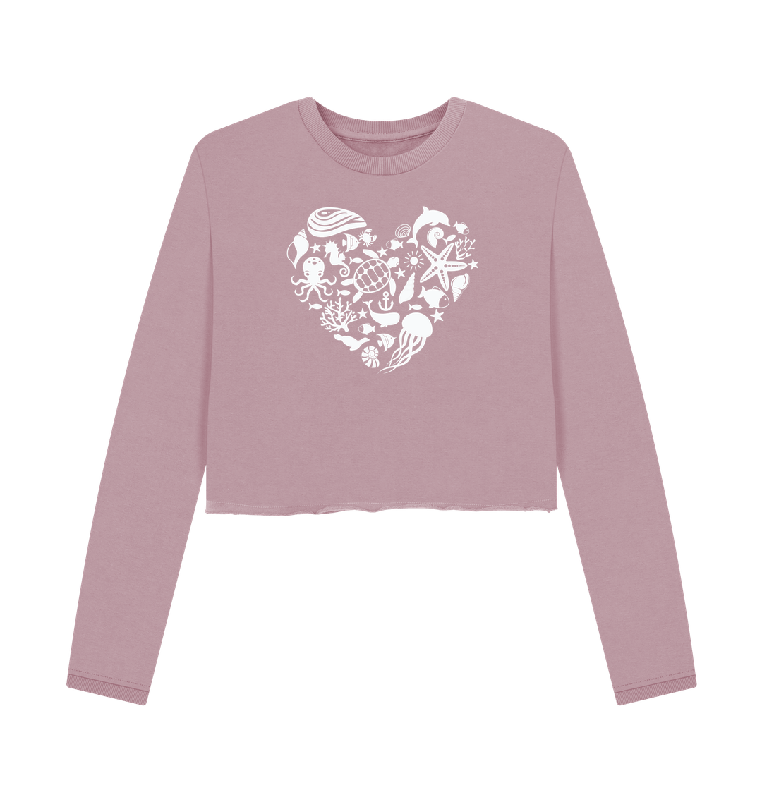Mauve Printed Boxy Jumpers