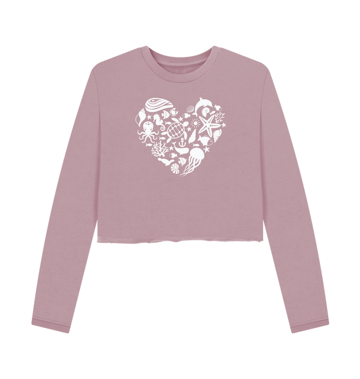 Mauve Printed Boxy Jumpers