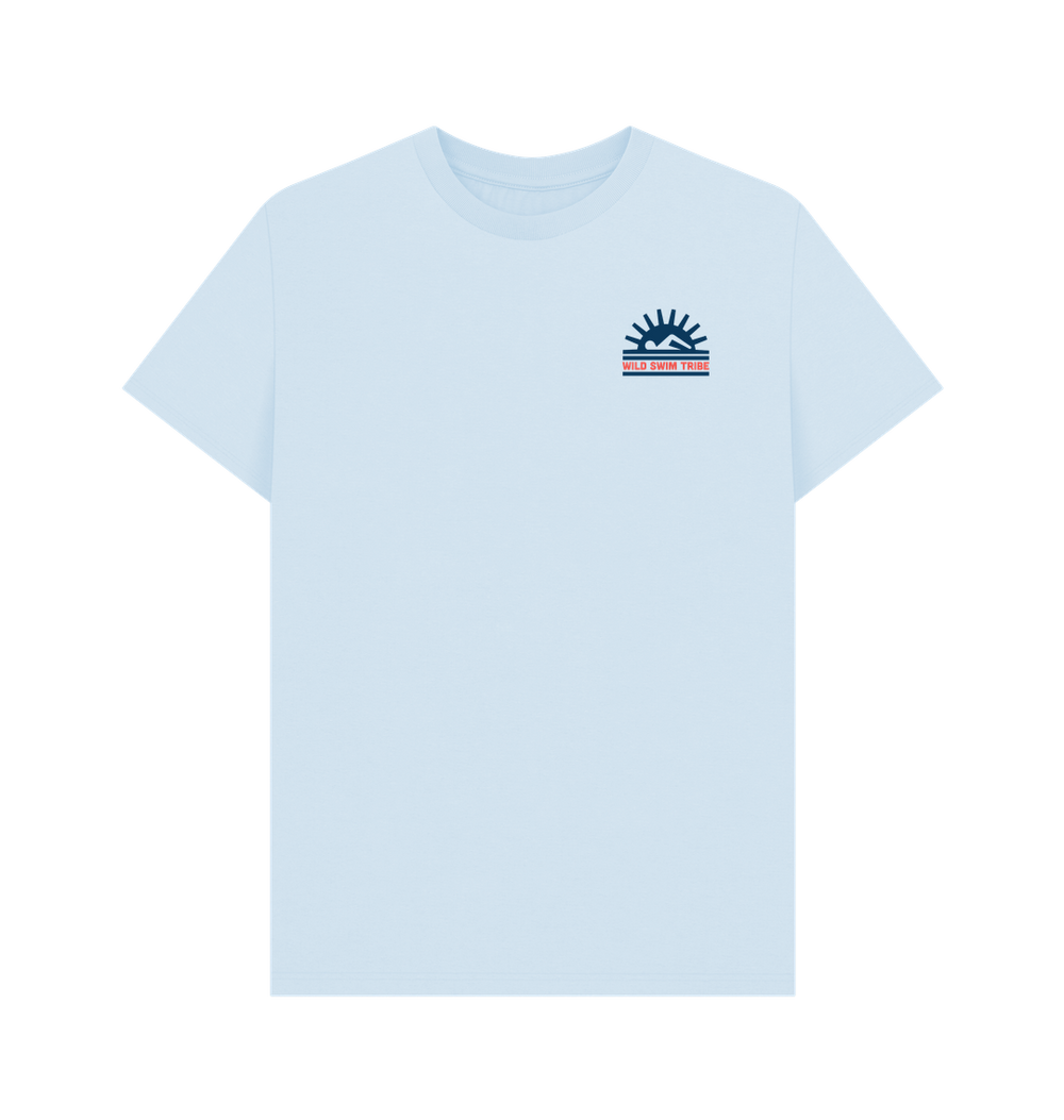 Sky Blue Printed T-shirt Front