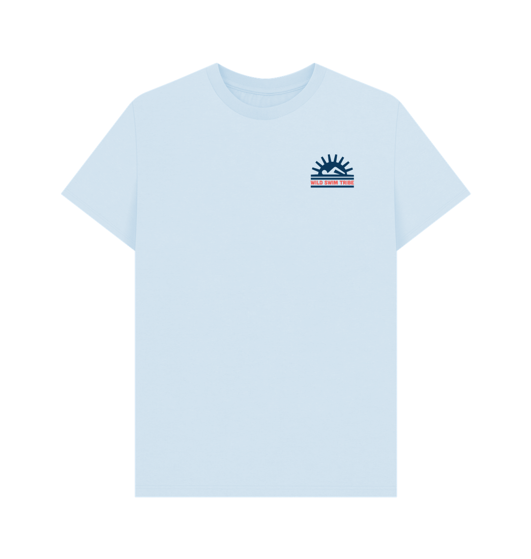 Sky Blue Printed T-shirt Front
