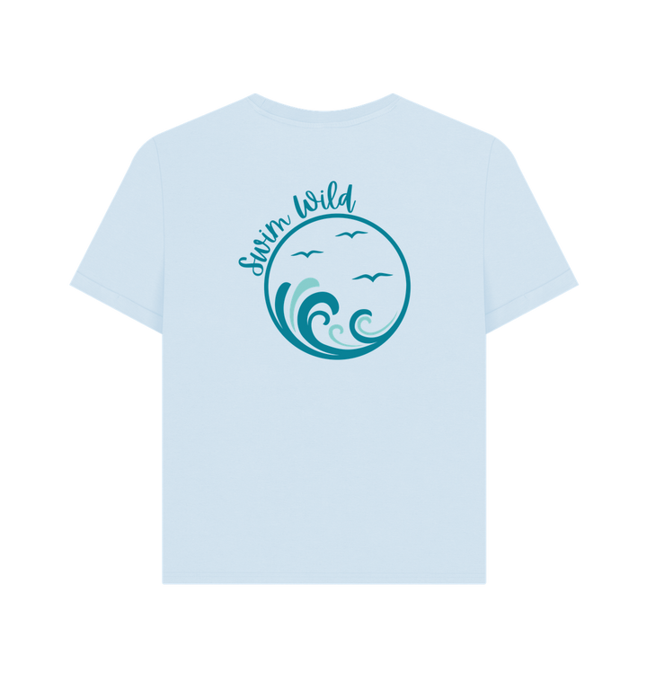 Sky Blue Printed T-shirt