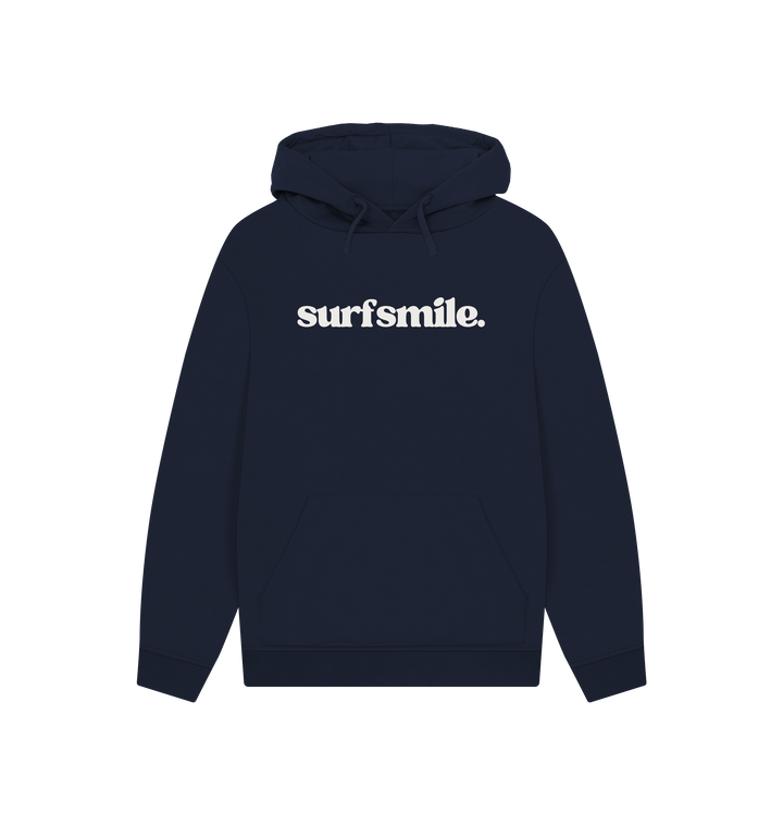 Navy Printed Hoody Front