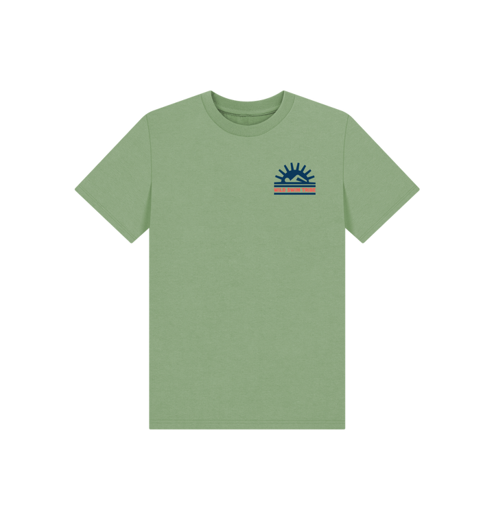 Sage Printed Kids T-Shirt Front
