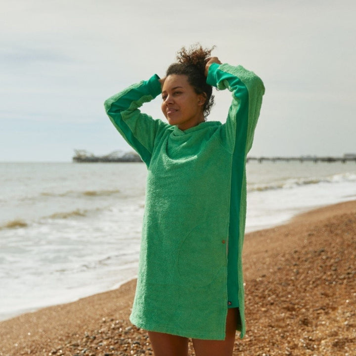 Bude Long Hoodie - Fresh Green