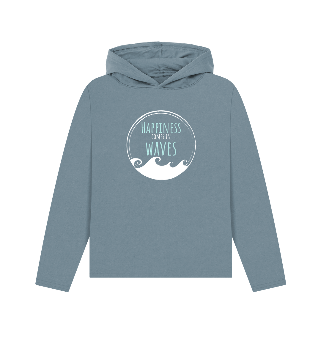 Stone Blue Printed Hoody