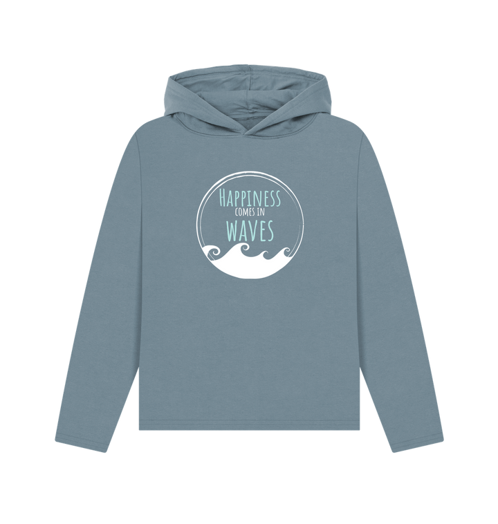 Stone Blue Printed Hoody