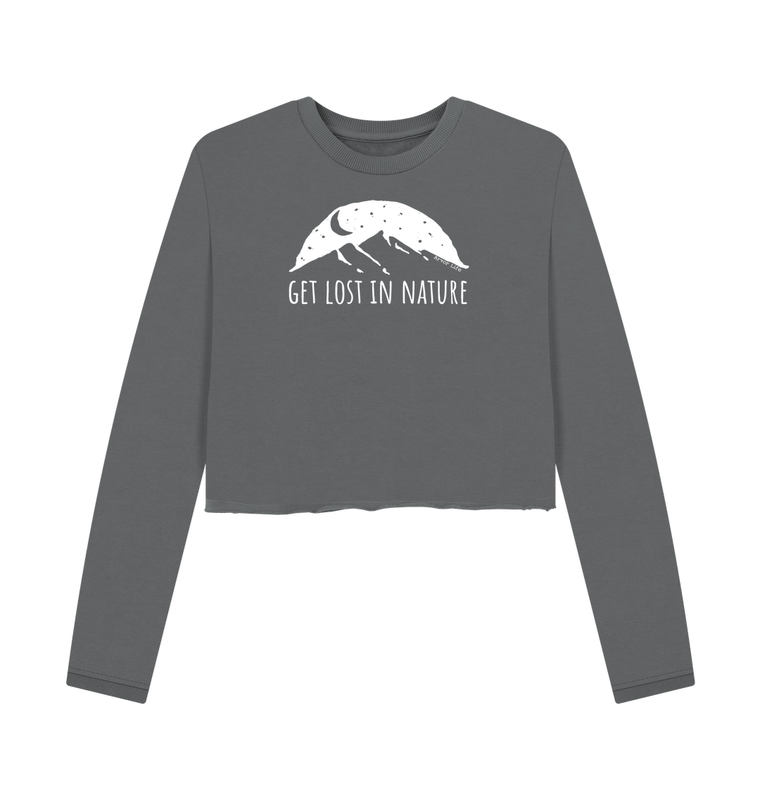 Slate Grey Printed Boxy Jumpers