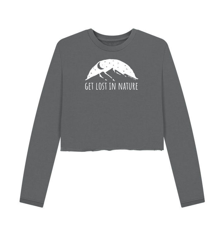 Slate Grey Printed Boxy Jumpers