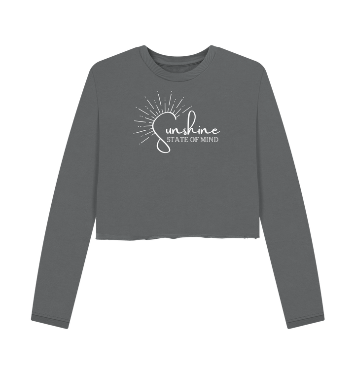 Slate Grey Printed Boxy Jumpers