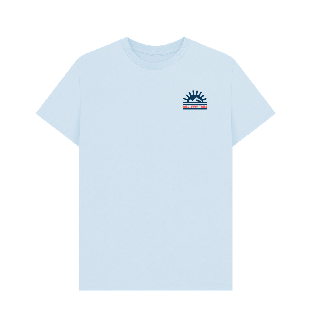 Sky Blue Printed T-shirt Front