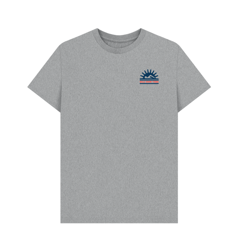 Athletic Grey Printed T-shirt Front