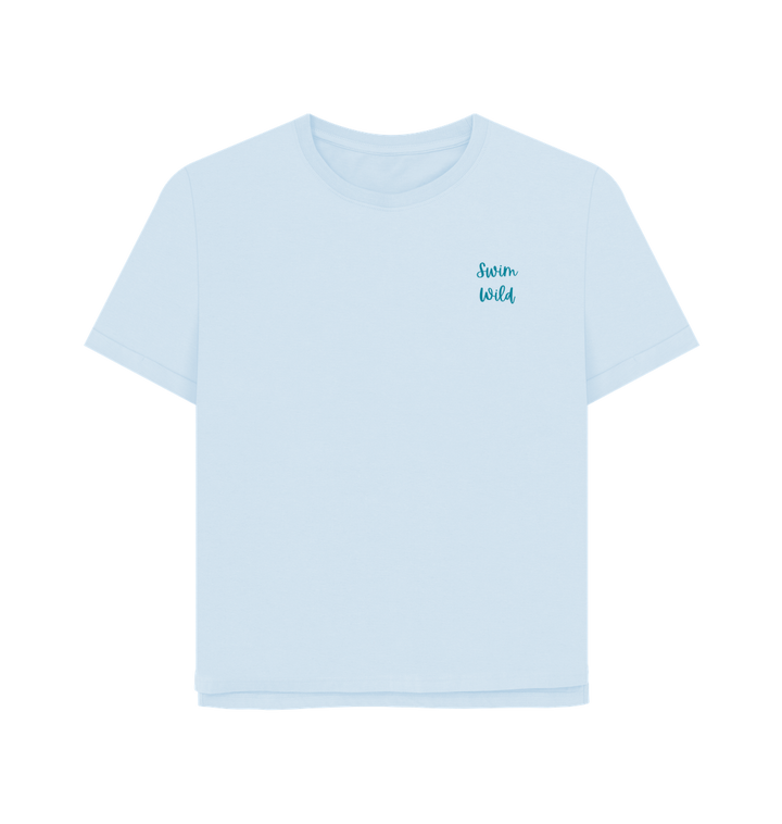Sky Blue Printed T-shirt