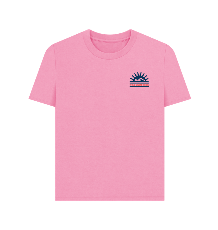 Rose Pink Printed T-shirt Front