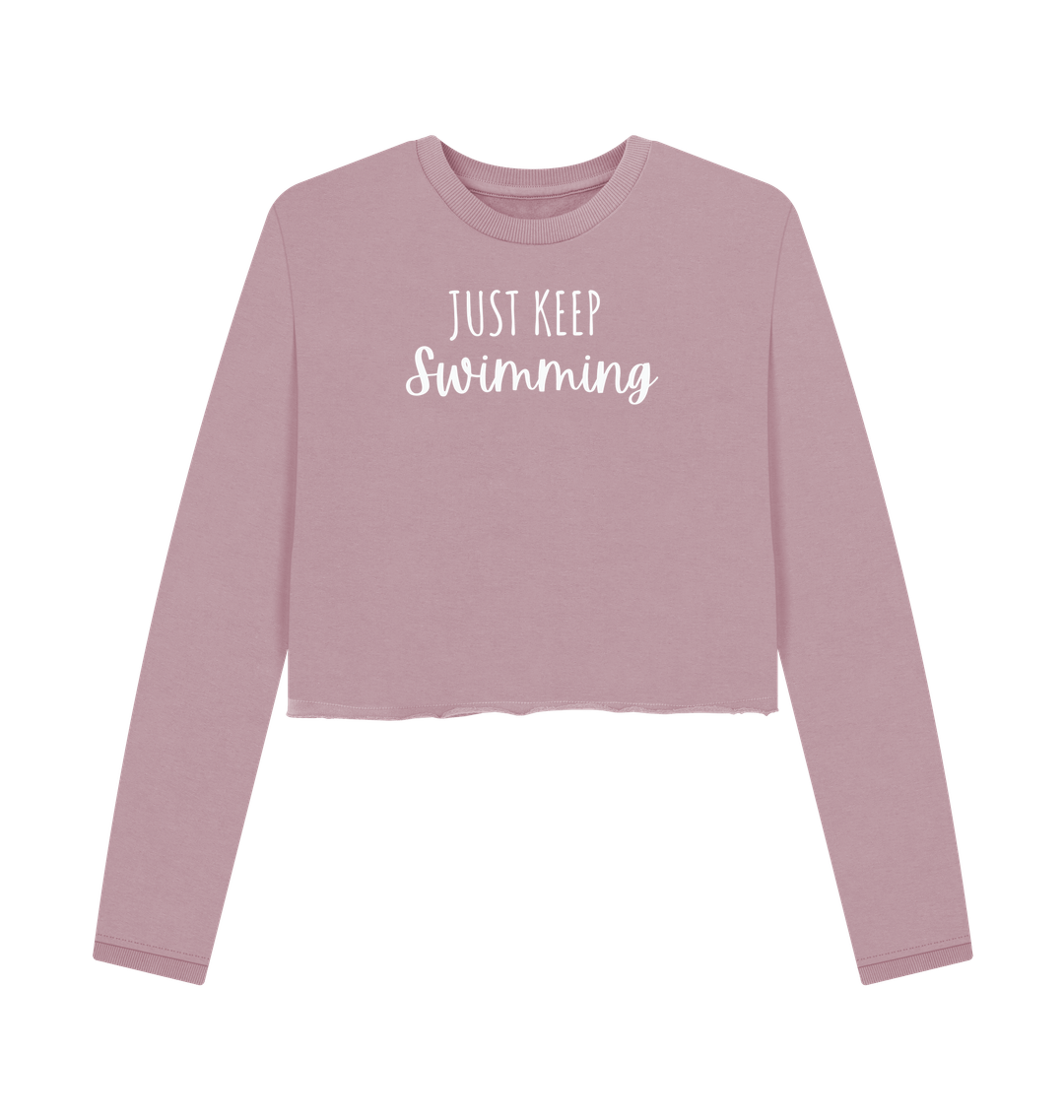 Mauve Printed Boxy Jumpers