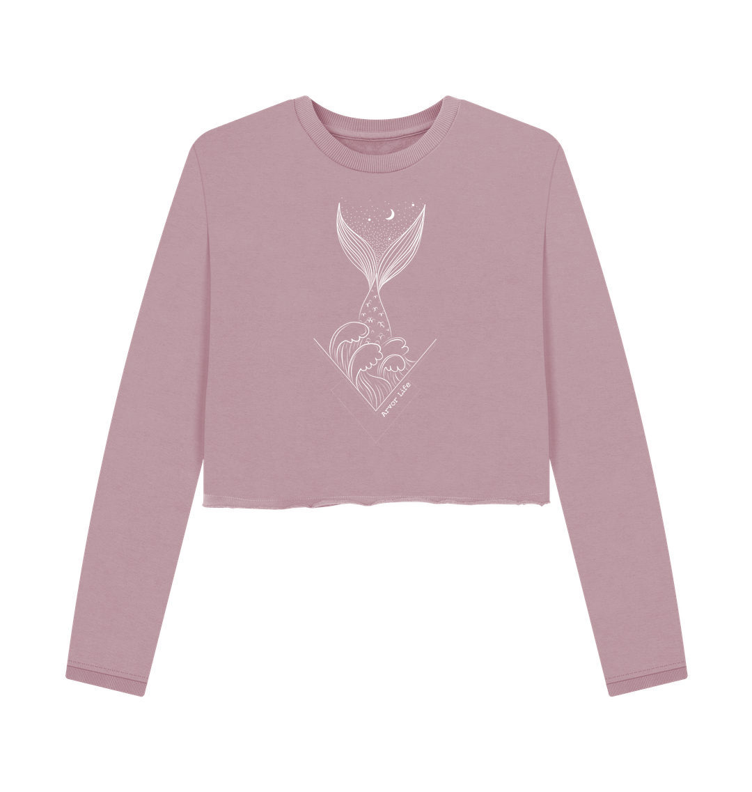 Mauve Printed Boxy Jumpers