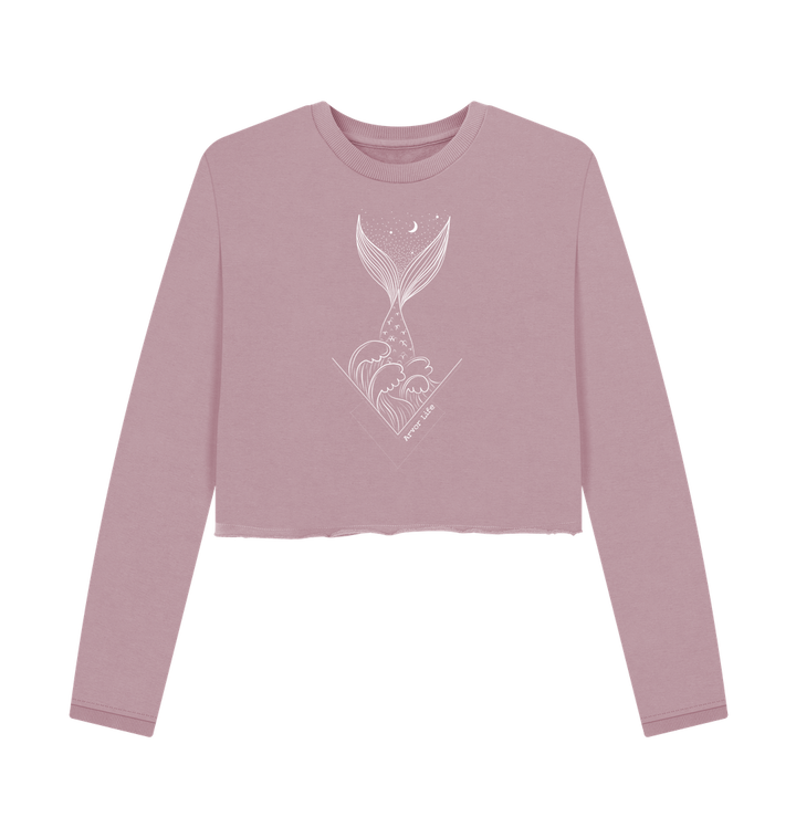 Mauve Printed Boxy Jumpers