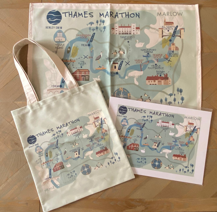 Thames Marathon Canvas Bag