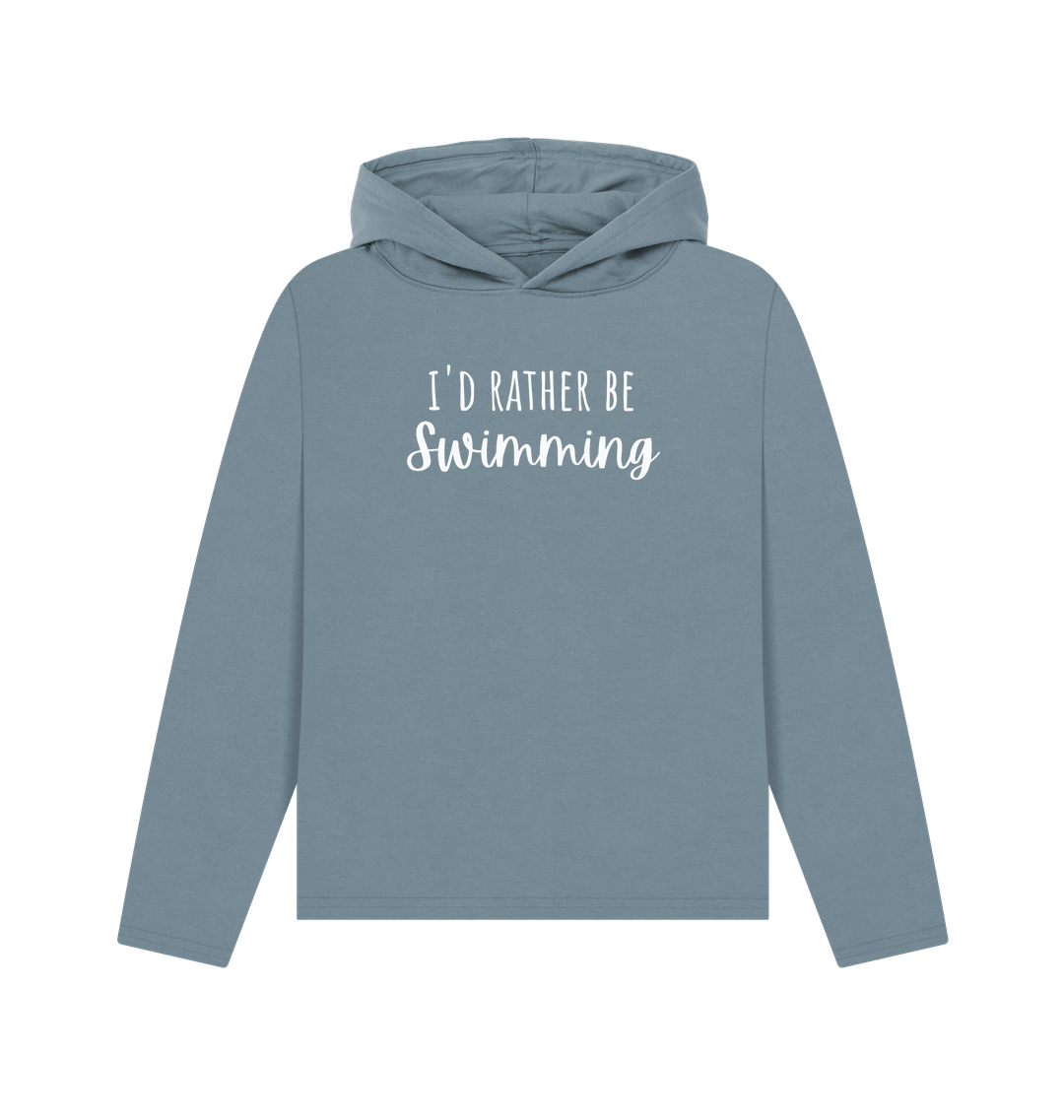 Stone Blue Printed Hoody