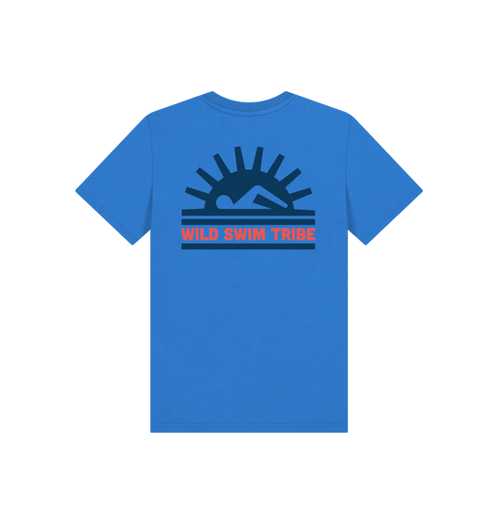 Bright Blue Printed Kids T-Shirt