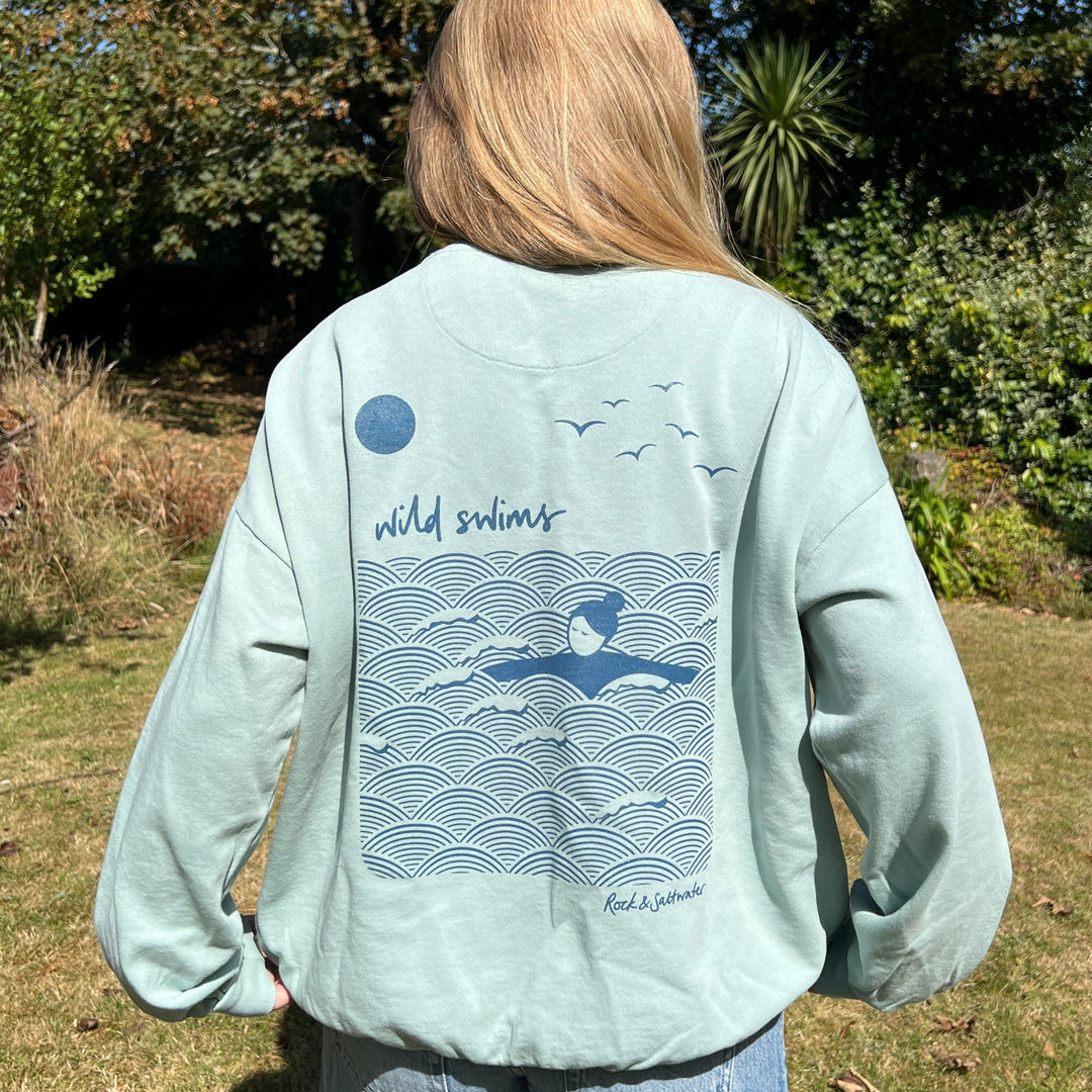 Organic cotton wild swimming sweatshirt