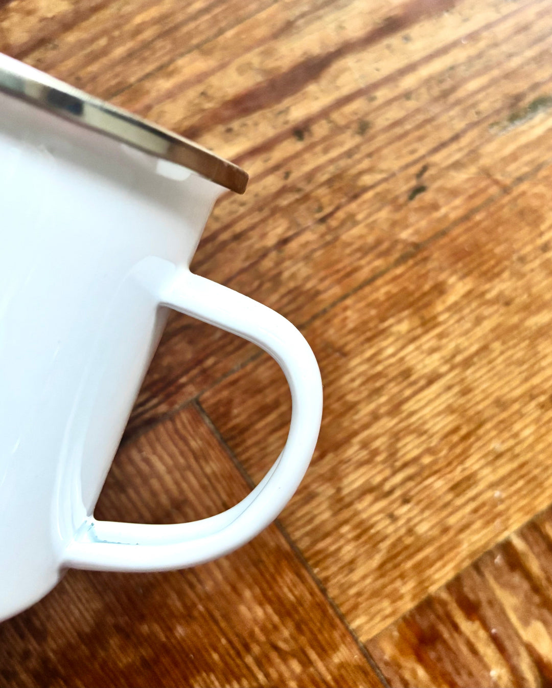 Cold Water Fierce Heart Enamel Mug – 12oz Wild Swimming Mug for Women -Blonde Hair