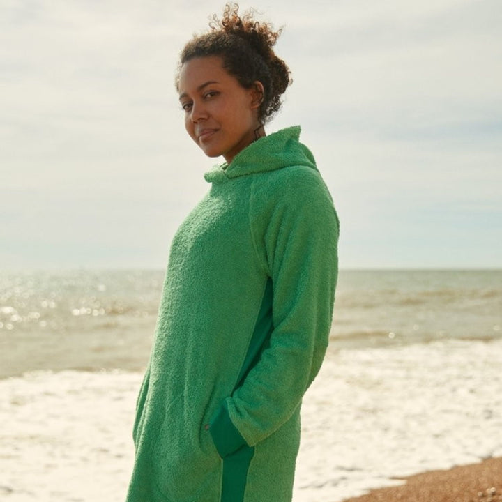 Bude Long Hoodie - Fresh Green