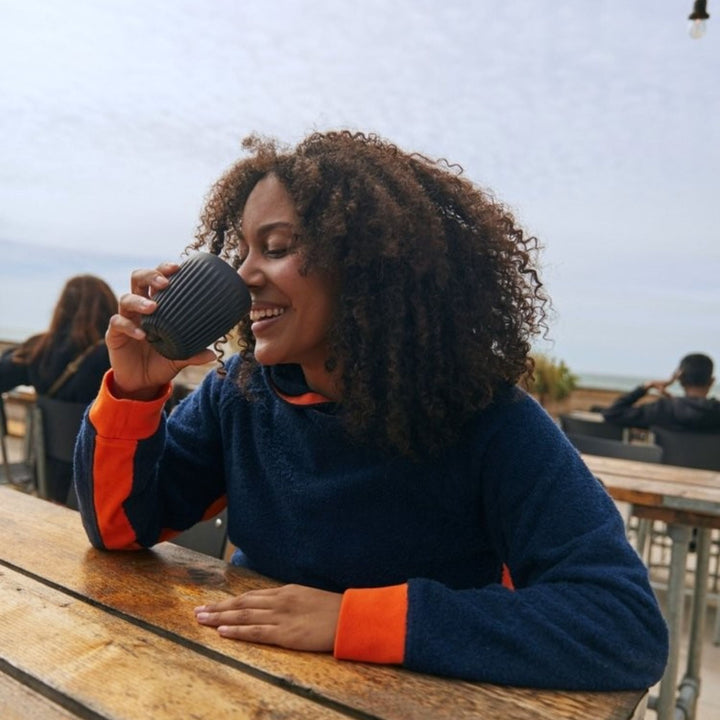 Hampstead Hoodie (Unisex) - Navy and Orange