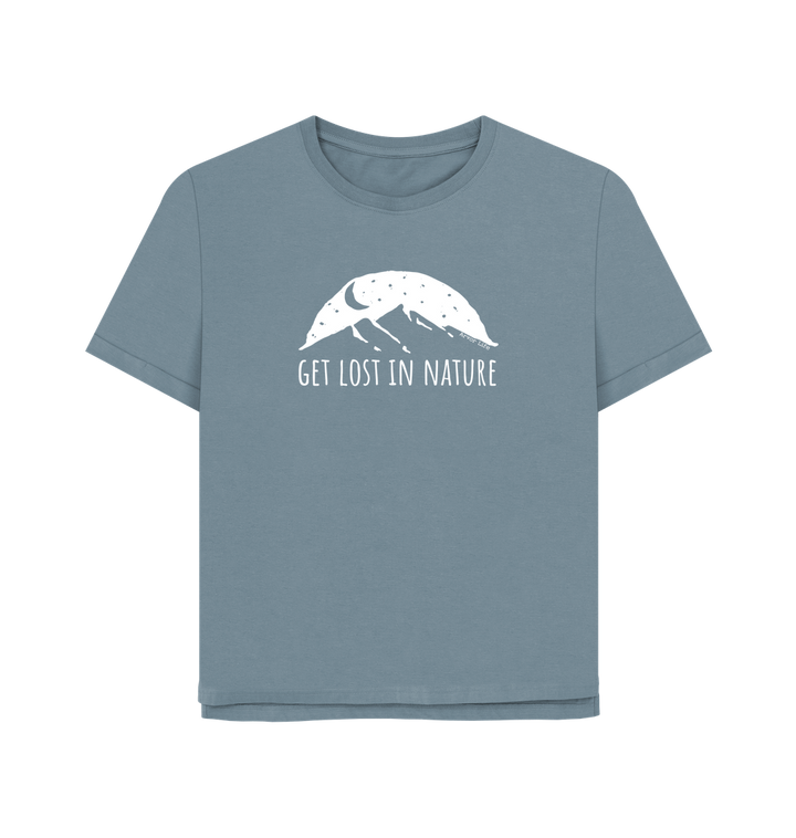 Stone Blue Printed T-shirt