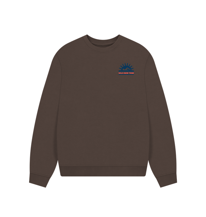 Chocolate Printed Sweater Front