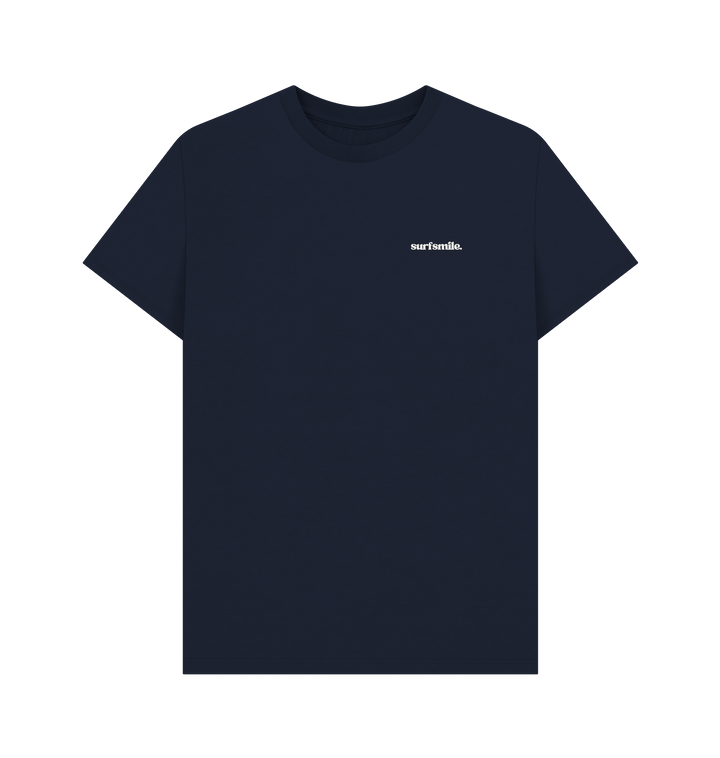 Navy Blue Printed T-shirt Front