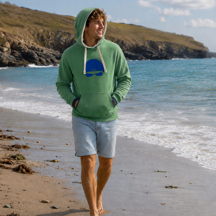UNISEX PEAPOD POP OVER CAP &amp; GOOGLES HOODIE by SELKIE