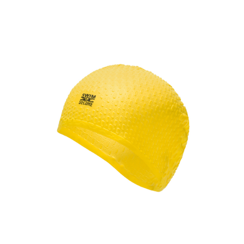 yellow Bubble Swim Cap